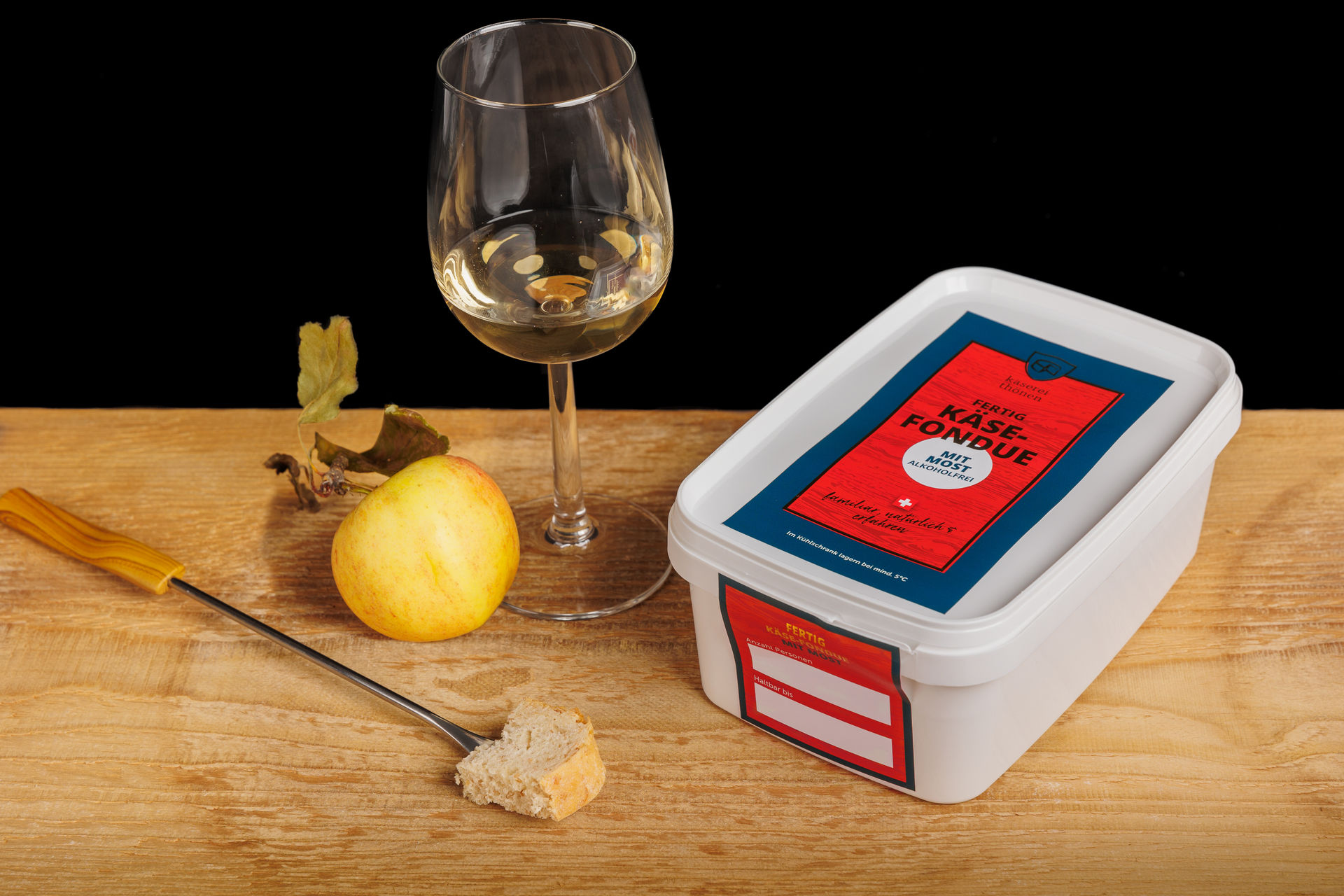 Fondue mit Most alkoholfrei